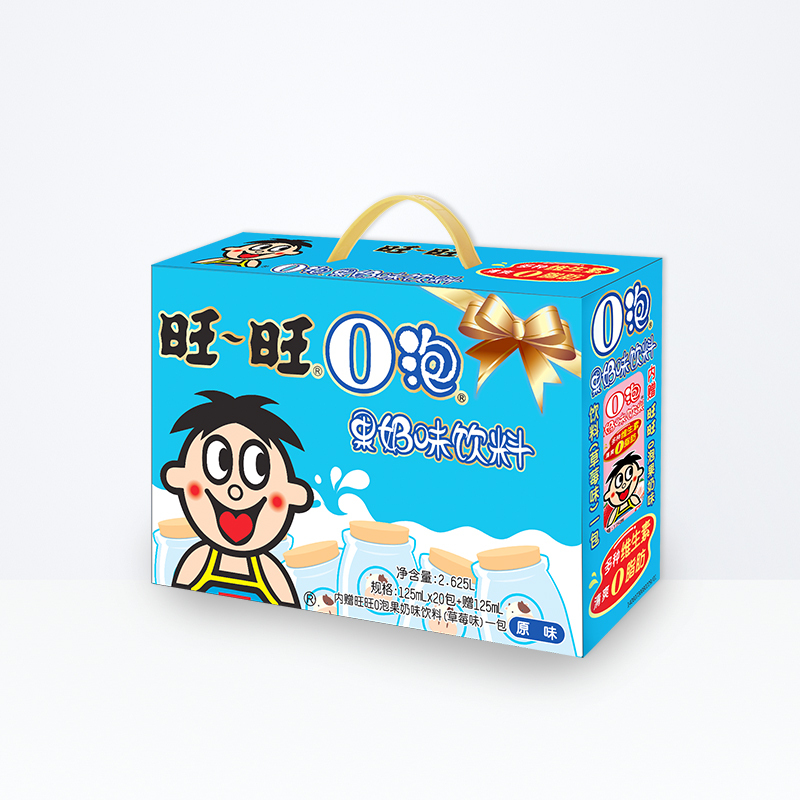 旺旺 0泡果奶味饮料【原味-纸盒装】125ml