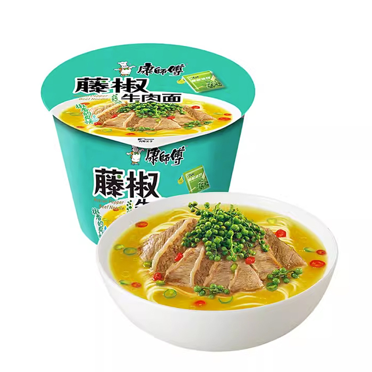 经典桶康师傅面 藤椒牛肉106G
