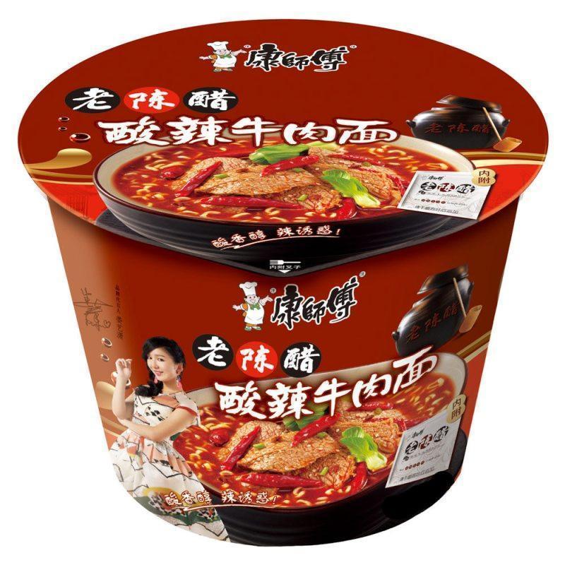 经典桶康师傅面 酸辣牛肉122G