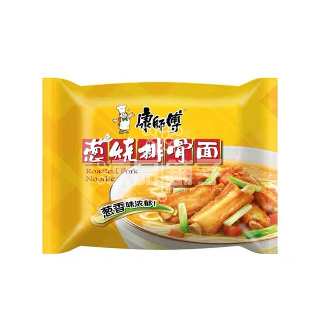 经典袋康师傅面 葱香排骨104G