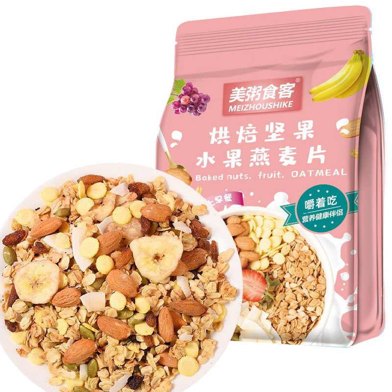 美粥食客 水果燕麦片【烘焙坚果】400g